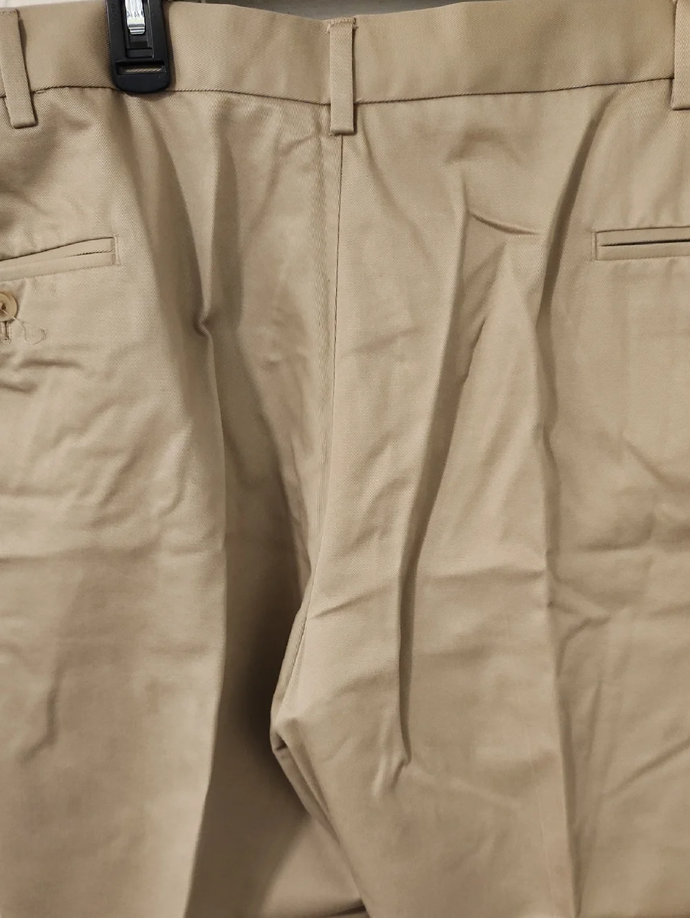 Haggar Men's Tan Flat-Front Chinos